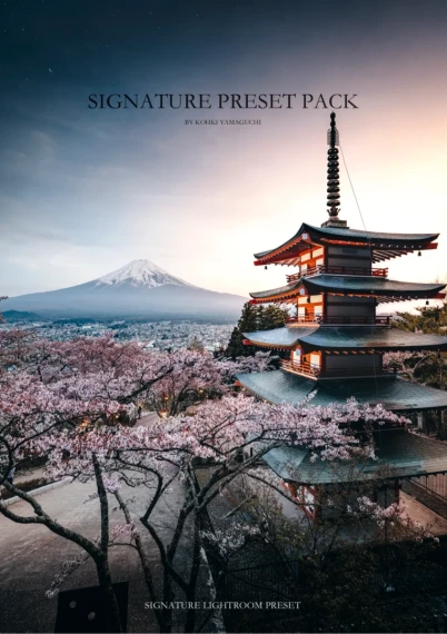 Kohki Yamaguchi – Signature Lightroom Preset Pack