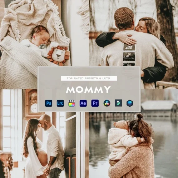 Mommy Preset & LUTs Collection – Soft & Heartfelt Family Tones