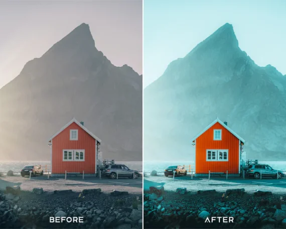 Moody Blue Preset & LUTs Collection – Cool Cinematic Tones for Travel & Landscapes — preview 2