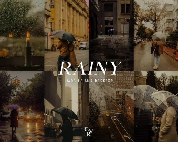 CVR Presets – Rainy Day Moody Film Lightroom Presets (Mobile & Desktop)