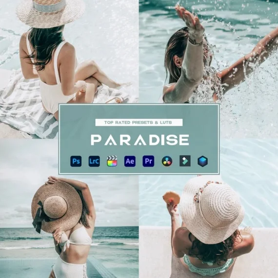 Paradise Preset & LUTs Collection – Bright & Vibrant Tones