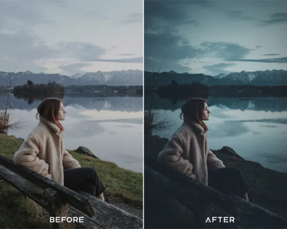 River Preset & LUTs Collection (Moody Blue Tones) — preview 4