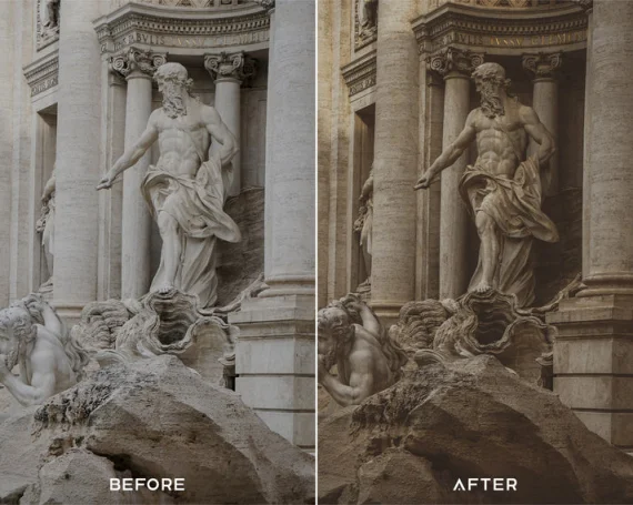 Rome Preset & LUTs Collection (Vintage Retro Aesthetics) — preview 3
