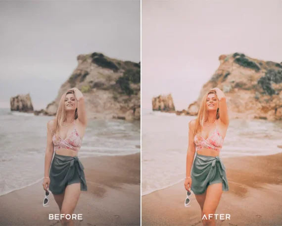 Soft & Pink Preset & LUTs Collection (Romantic Floral Edits) — preview 3