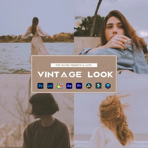 Vintage Look Preset & LUTs Collection (Retro Film Aesthetic)