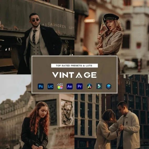 Vintage Preset & LUTs Collection (Classic Film Aesthetic)