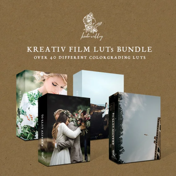 Kreativ Wedding – Bundle Video Luts (Kreativ Wedding LUTs Collection) Vol.1-4