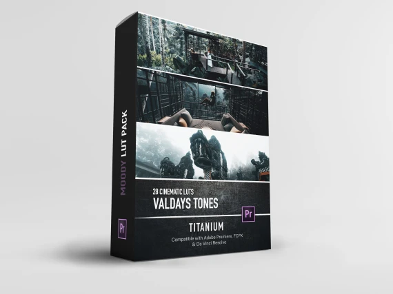 Valdays – Titanium LUT Pack (Master) | Professional Cinematic Chrome Color Grades