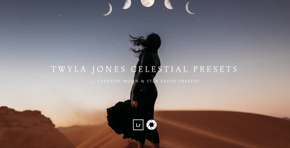 Twyla Jones – Celestial Presets: Moon & Star Brushes for Lightroom