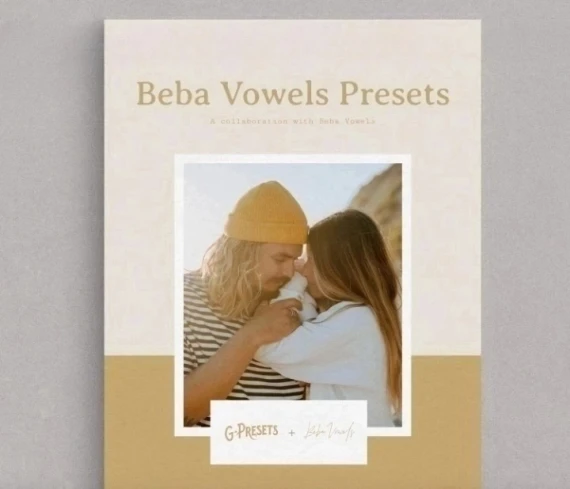 Beba Vowels Presets – G-Presets: Soft, True-to-Life Edits with Warm Skin Tones