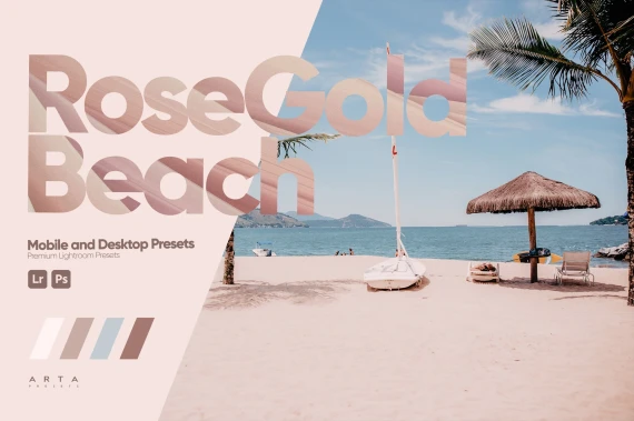 ARTA – Rose Gold Beach Lightroom Preset Pack (Desktop & Mobile)
