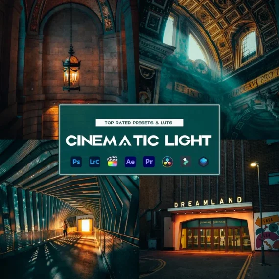 Cinematic Light Preset & LUTs Collection – Bright & Dramatic Film Looks