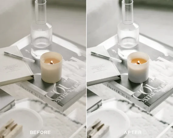 Clean & White Preset & LUTs Collection – Bright Minimal Aesthetic — preview 5