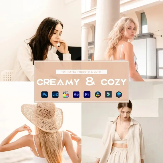 Creamy & Cozy Preset & LUTs Collection – Warm Lifestyle Aesthetic