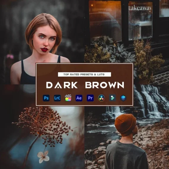 Dark Brown Preset & LUTs Collection – Moody Outdoor Aesthetics