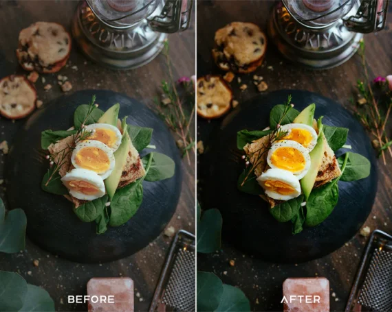 Dark Food Preset & LUTs Collection – Professional Food Photography Edits — preview 4