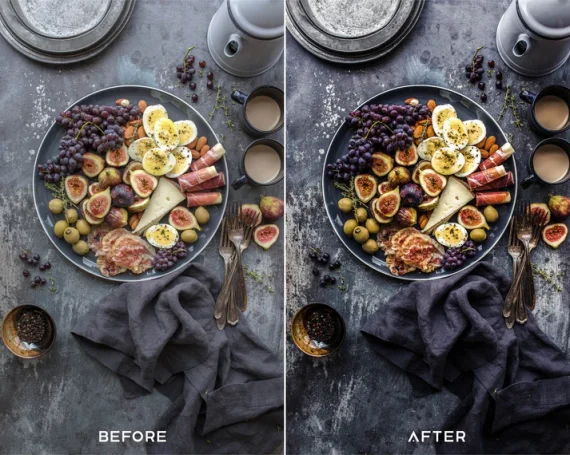 Dark Food Preset & LUTs Collection – Professional Food Photography Edits — preview 5