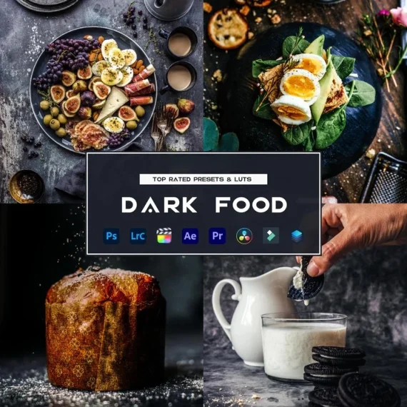 Dark Food Preset & LUTs Collection – Professional Food Photography Edits