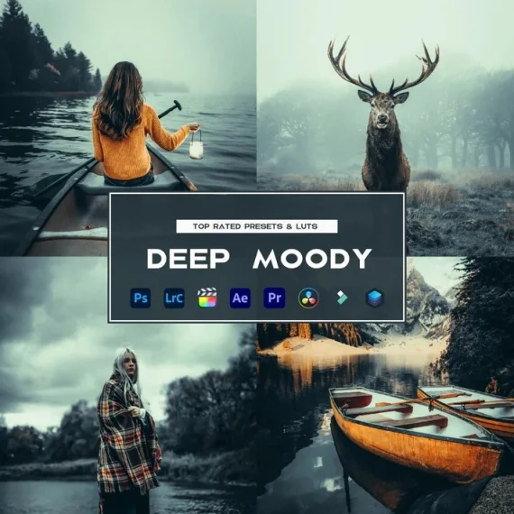Deep Moody Preset & LUTs Collection – Dark Cinematic Tones
