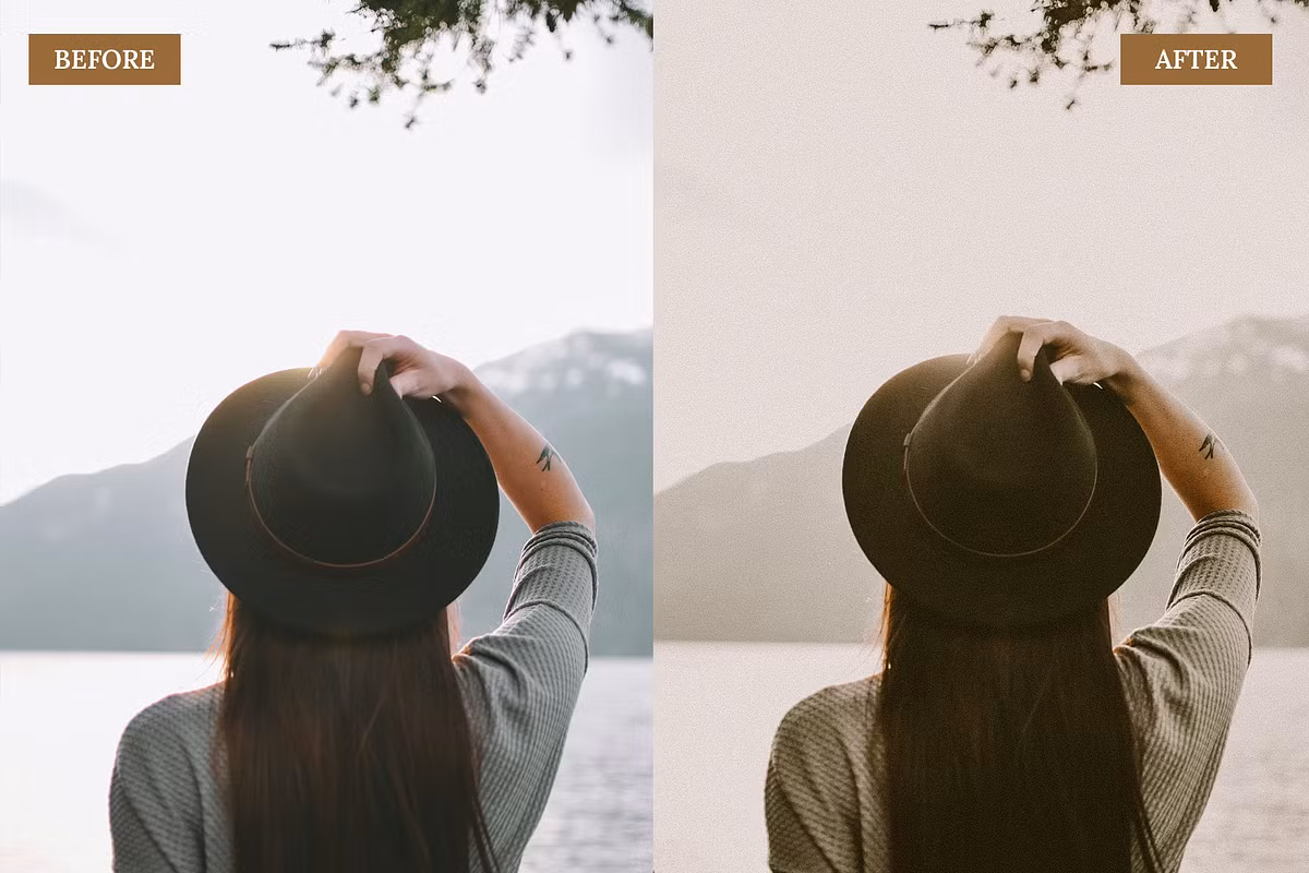 Warm Vintage Brown – Lightroom Mobile & Desktop Presets Pack — preview 3
