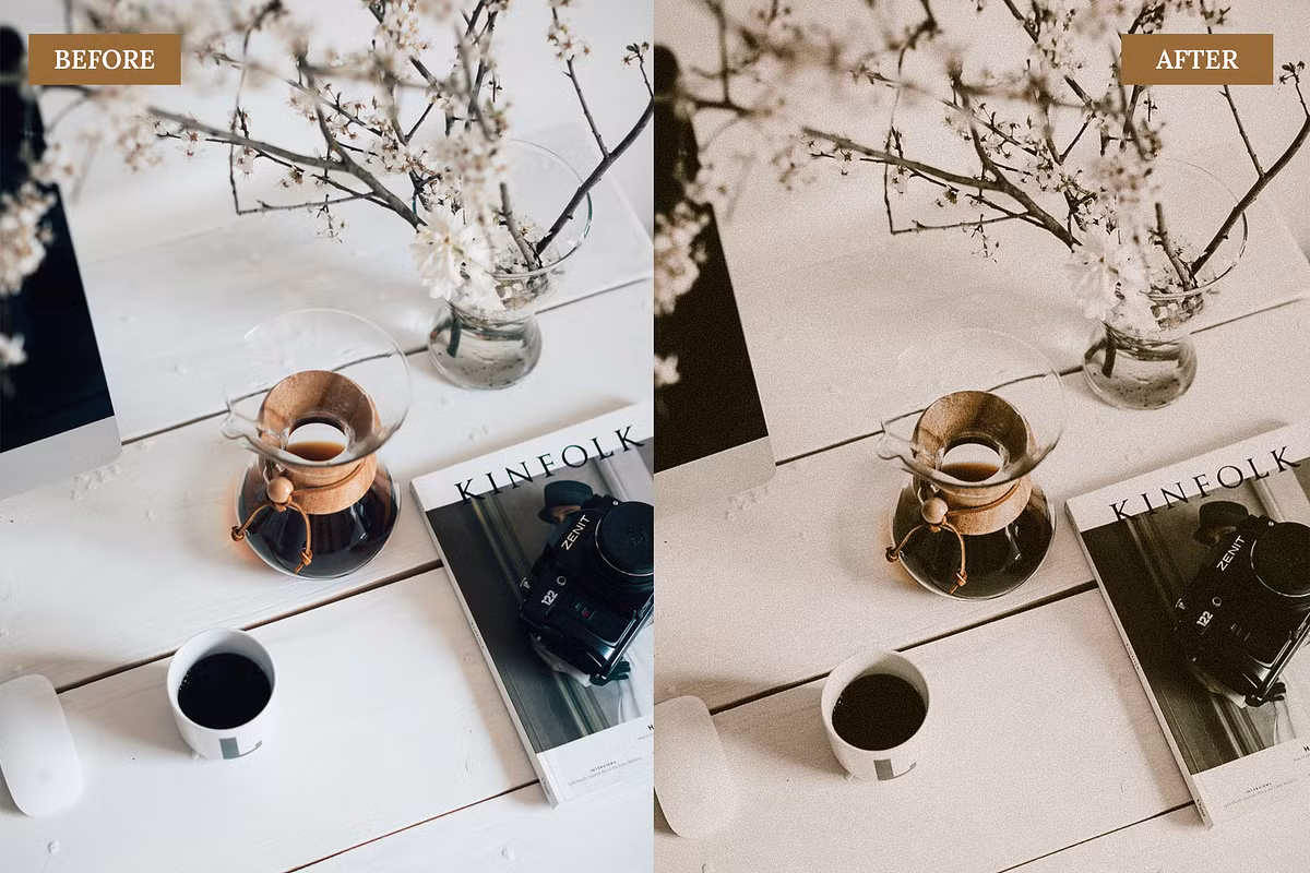 Warm Vintage Brown – Lightroom Mobile & Desktop Presets Pack — preview 2
