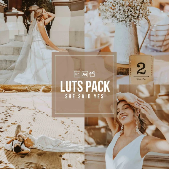 She Said Yes – Golden Hour Video LUTs (Mobile & Desktop)
