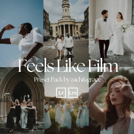 Zach & Grace – Feels Like Film Presets | Timeless Warm Film Tones for Lightroom & ACR